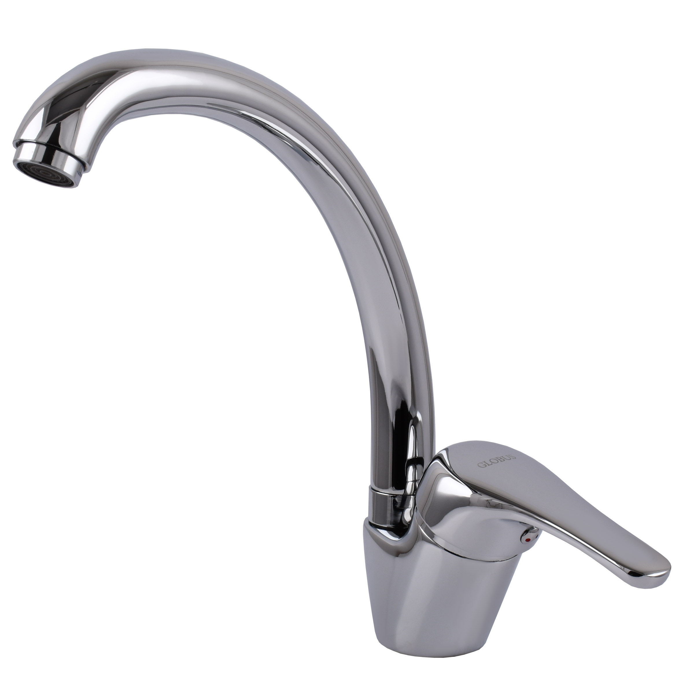 Змішувач для кухні Globus Lux Solly GLSO-0203S боковий латунь на гайці - Image 5
