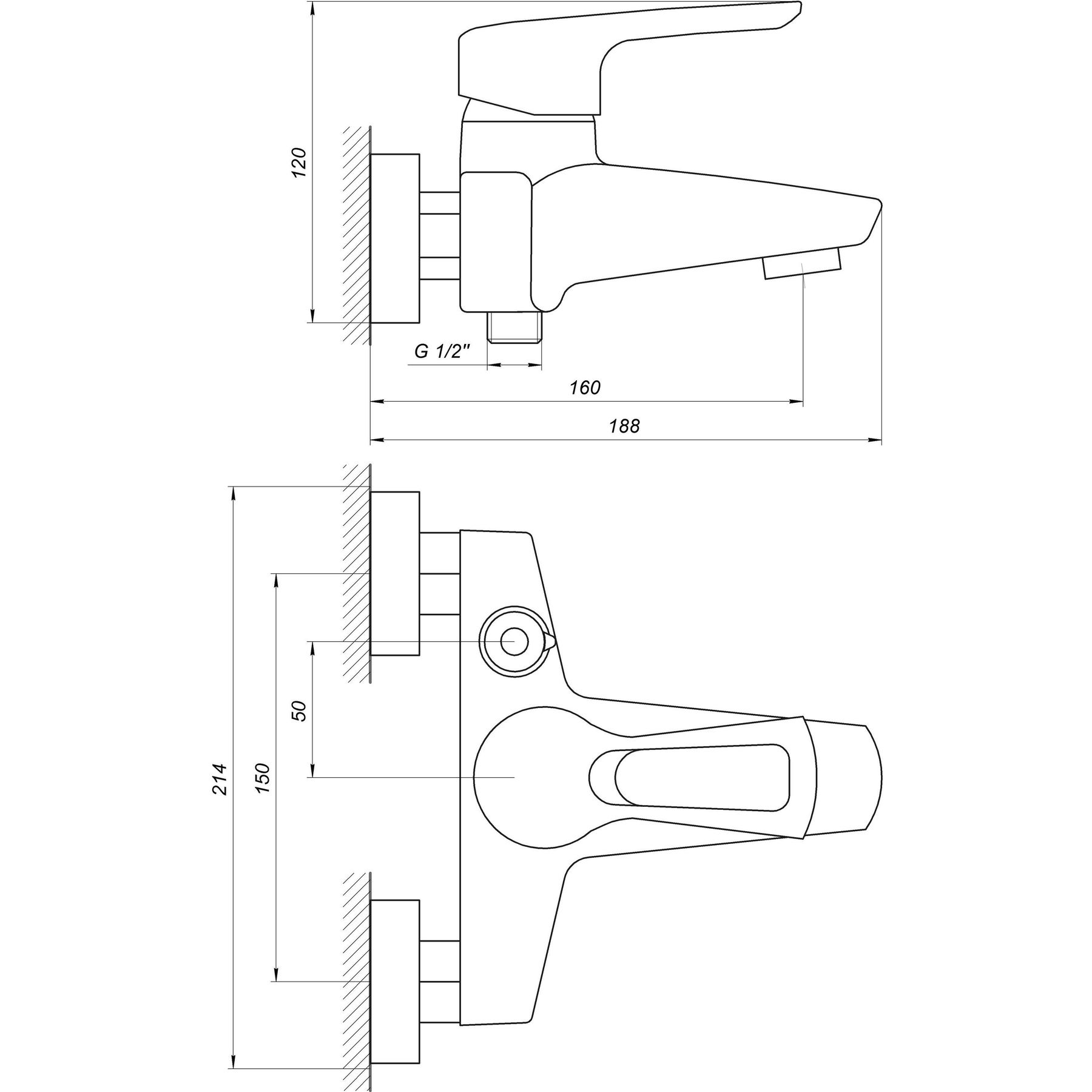 Змішувач для ванни Globus Lux SEVA GLSV-0102N - Image 5