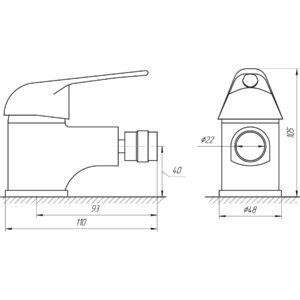 Змішувач для біде Globus Lux Sena GLS-106 - Image 5