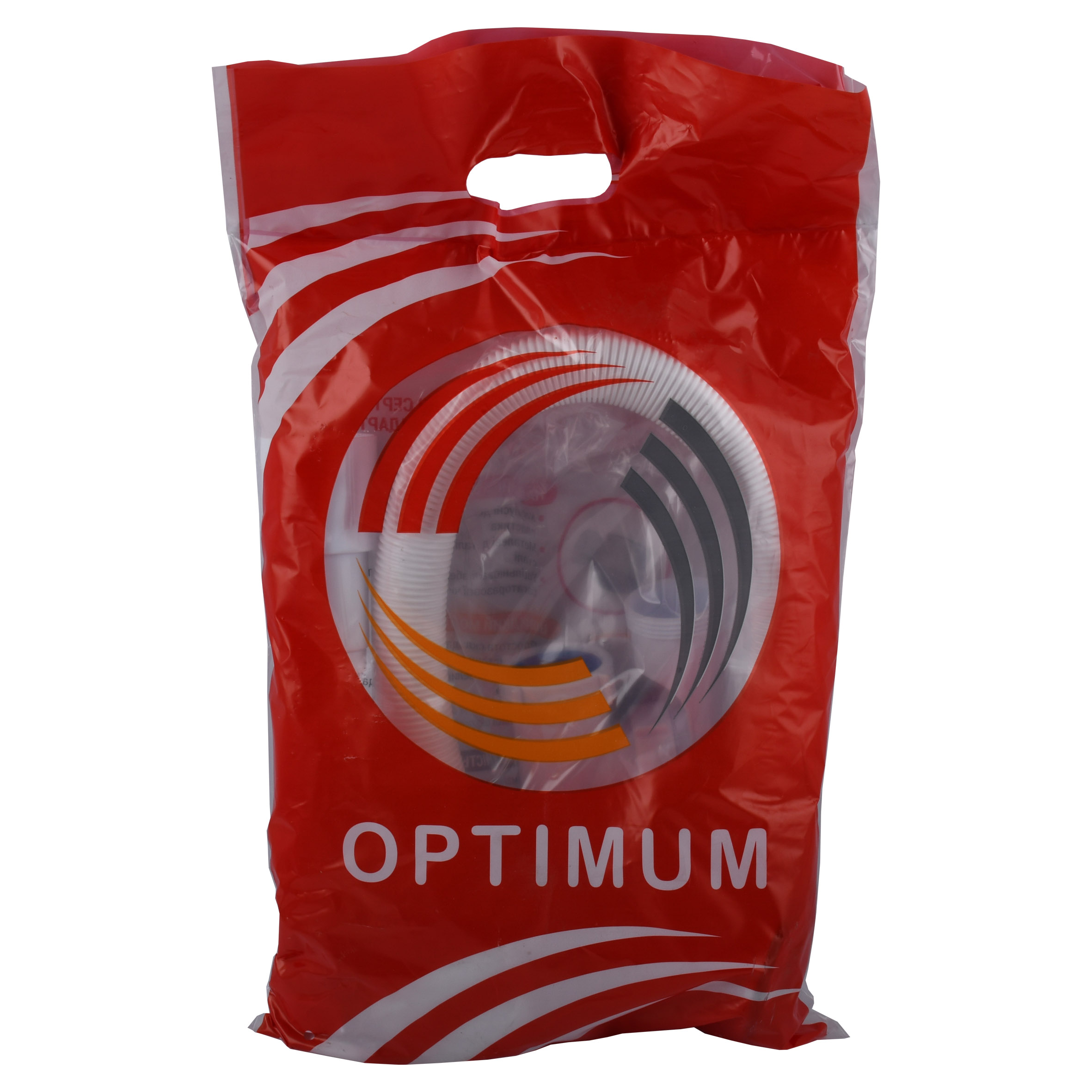 Сифон OPTIMUM для ванни з ревізією, переливом напівавтомат (трос 580, ручка хром) та гофротрубою 40*40/50 OPTI 27433 - Image 5