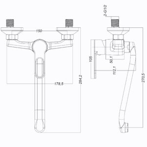 Змішувач для кухні Globus Lux Dolly GLD-0104 - Image 5