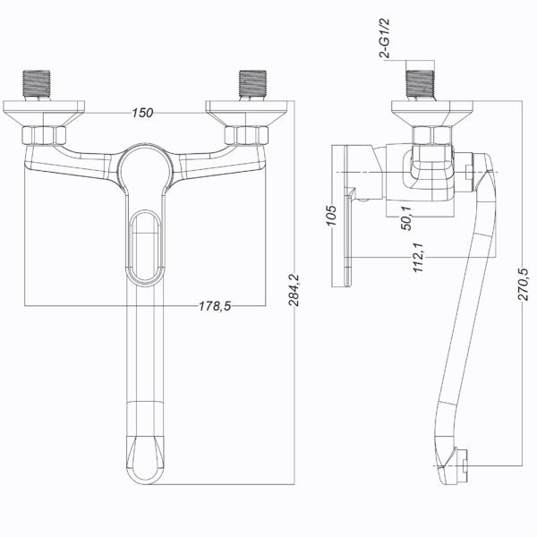 Змішувач для кухні Globus Lux Dolly GLD-0104