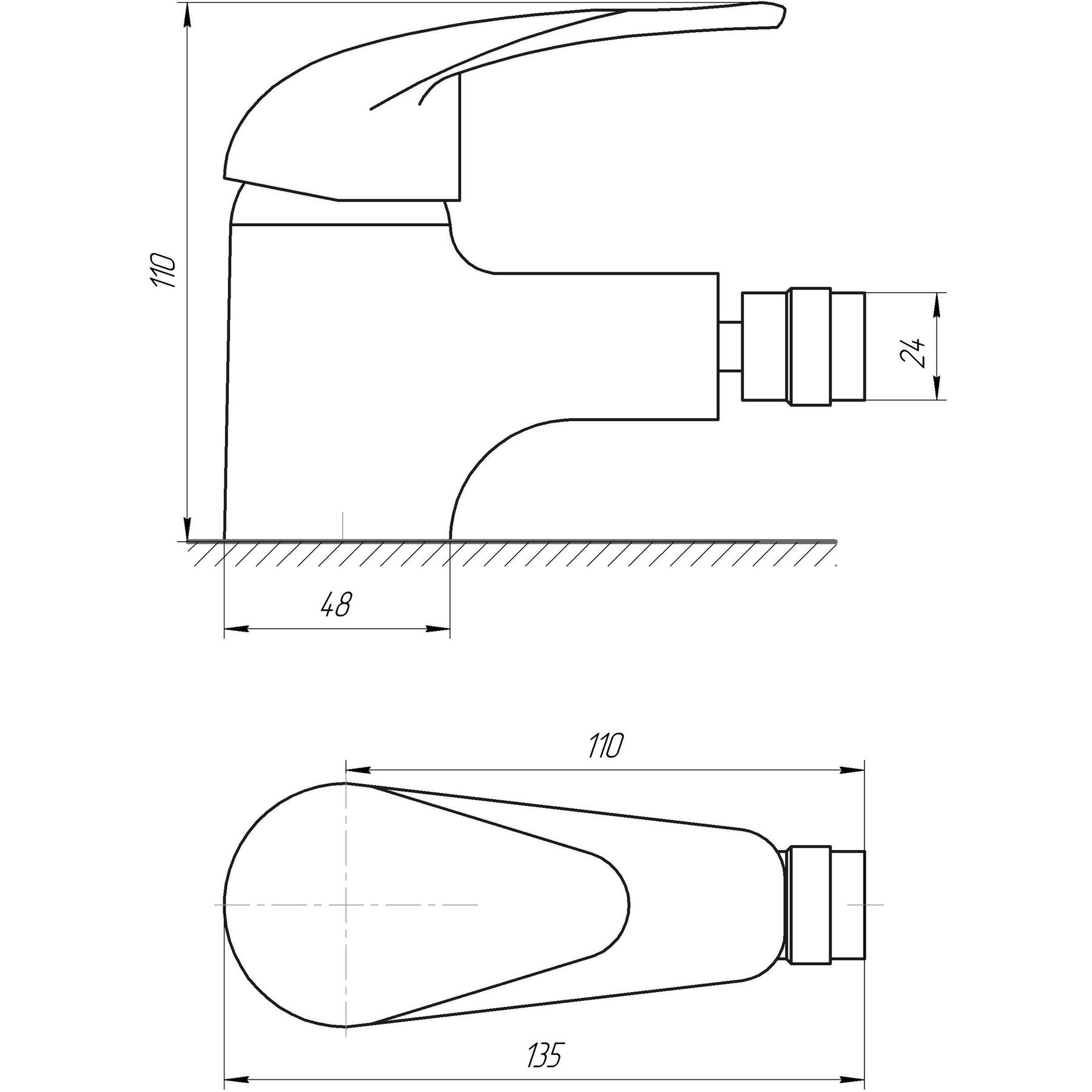 Змішувач для біде EcoMix ENERGO E-GEZ-106 - Image 5