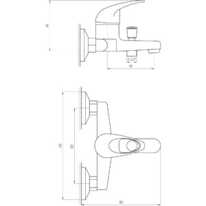 Змішувач для ванни EcoMix ELIT EM-102 - Image 5