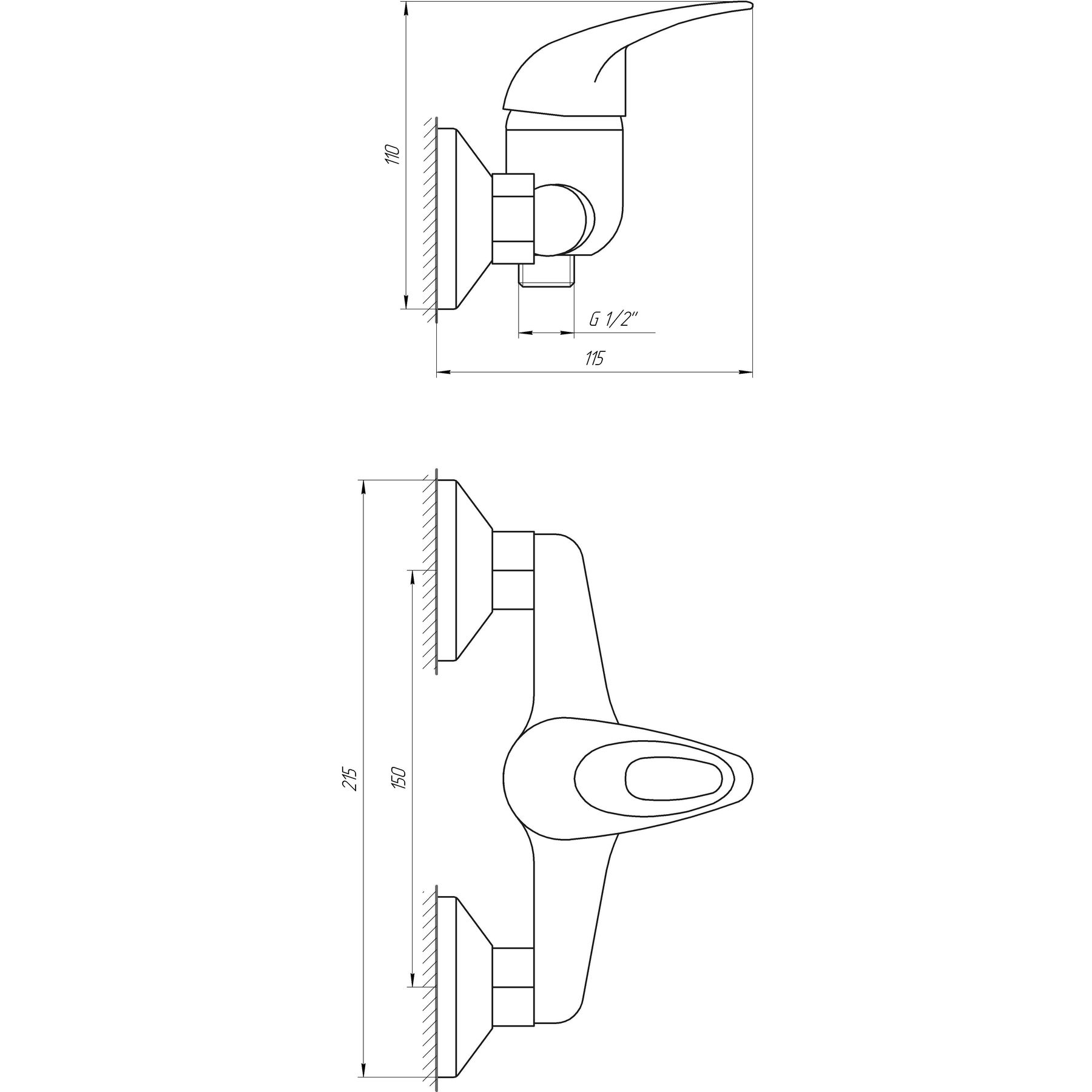 Змішувач для душу EcoMix ELIT EM-105 - Image 5