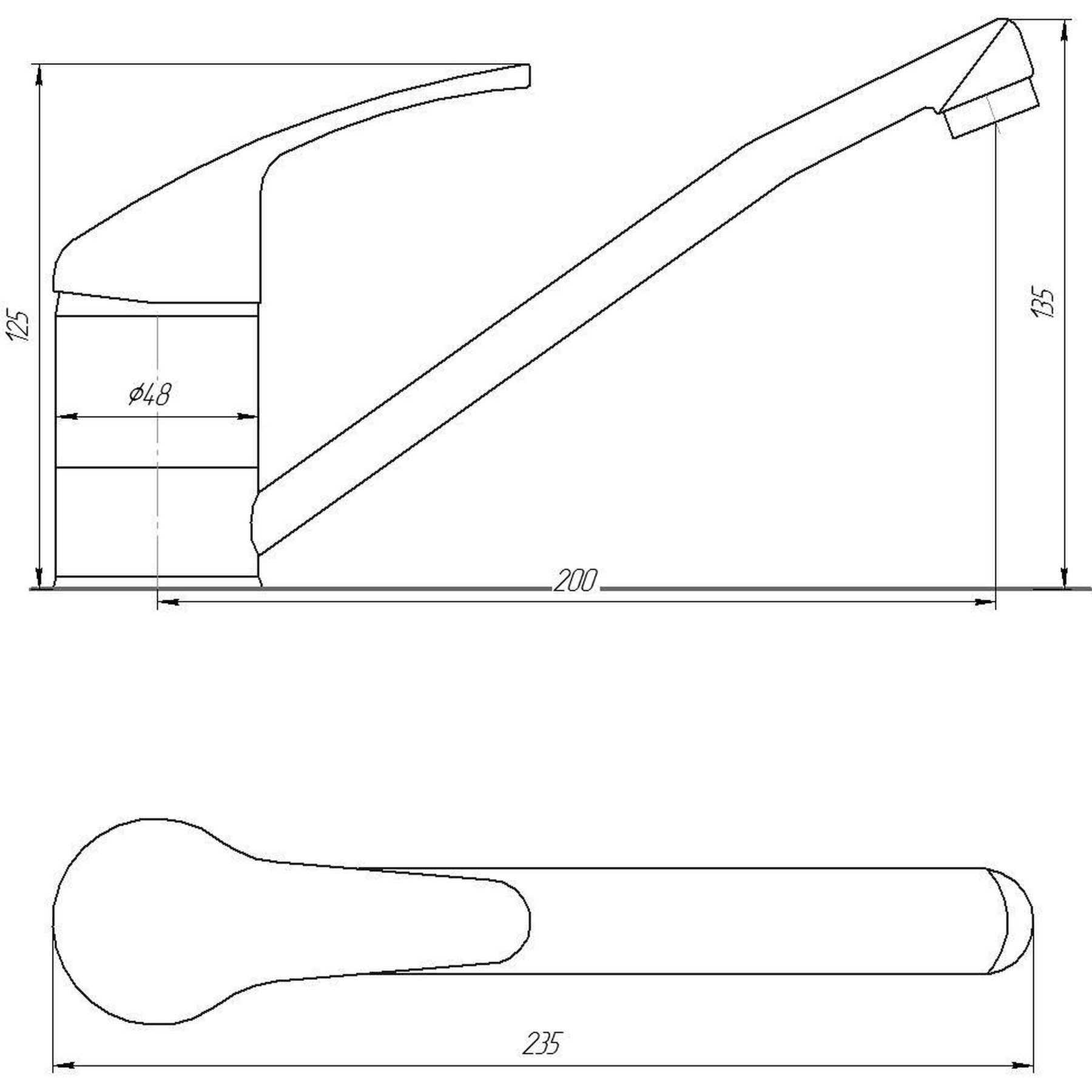 Змішувач для кухні Globus Lux Solly GLSO-0203 - Image 5