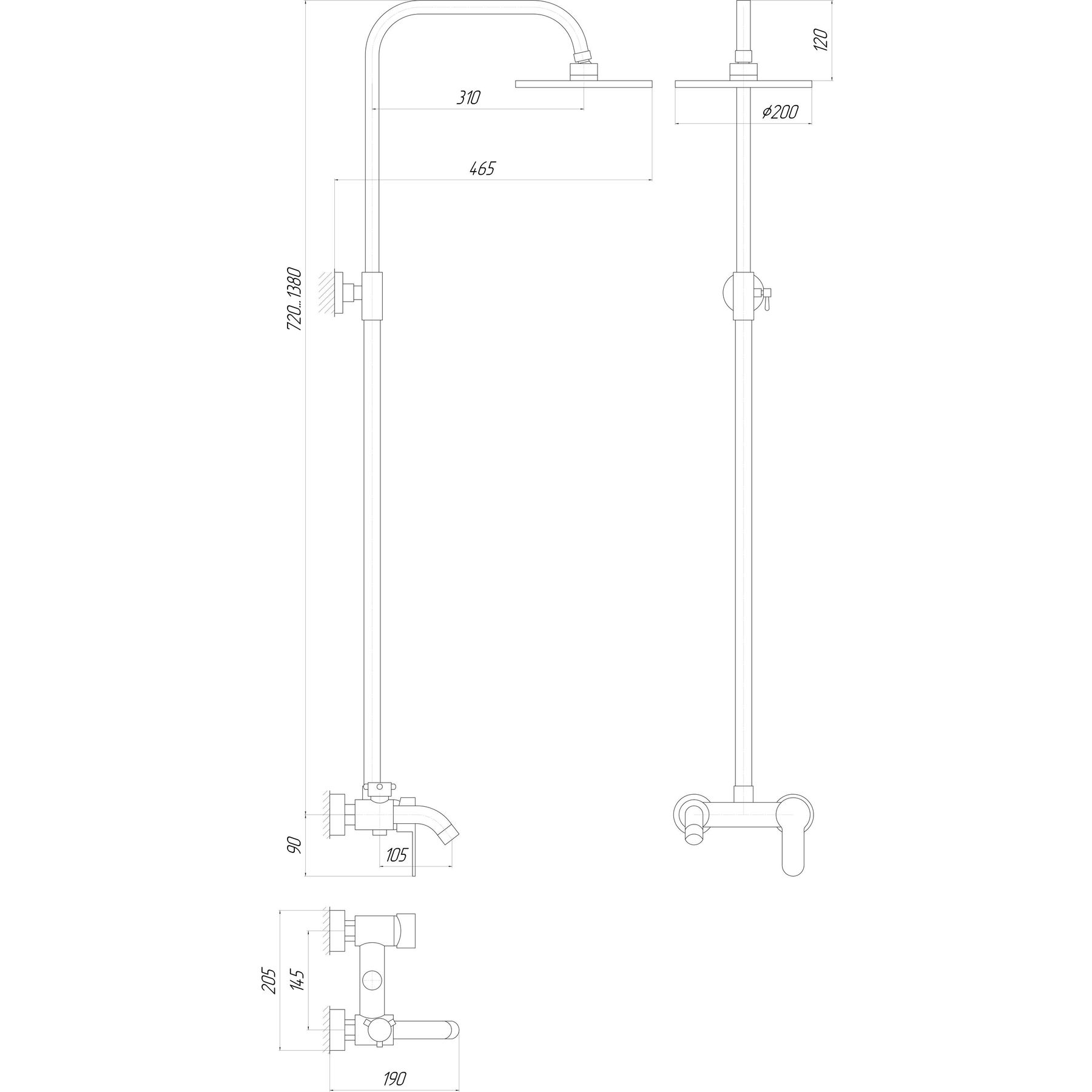 Душова система Globus Lux LAZER GLLR-0001 - Image 5