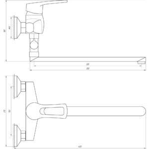 Змішувач для ванни DOMINO SIRIUS DSV-108 - Image 5