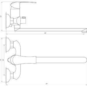 Змішувач для ванни DOMINO ELLIPSE DCC-208 - Image 5