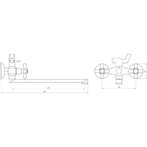Змішувач для ванни DOMINO DB-RS-0316-SHARM - Image 5