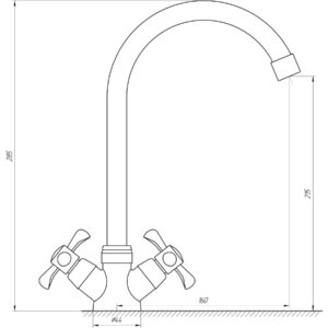 Змішувач для кухні DOMINO DK-H1-2N-GREEN - Image 5