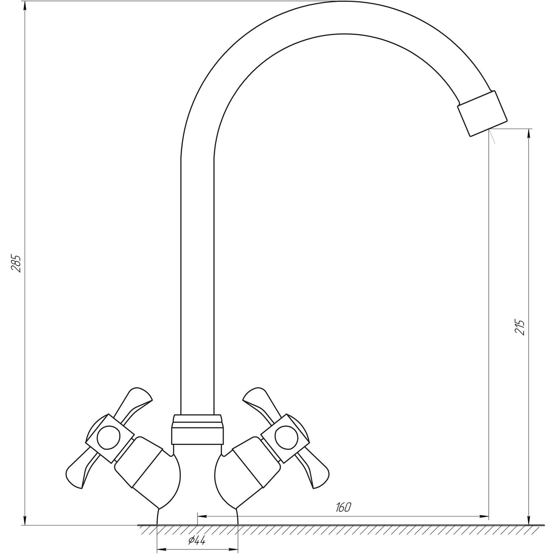 Змішувач для кухні DOMINO DK-H1-2N-GREEN - Image 5