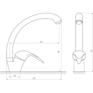 Змішувач для кухні EcoMix ENERGO GEZ-WHITE-103S - Image 5