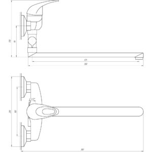 Змішувач для ванни EcoMix ELIT EM-108 - Image 5