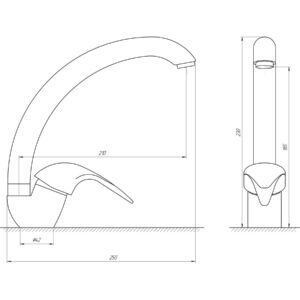 Змішувач для кухні EcoMix ENERGO GEZ-WHITE-203S - Image 5