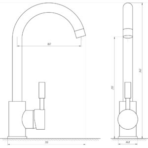 Змішувач для кухні Globus Lux LAZER GLLR-0103 S-WHITE - Image 5