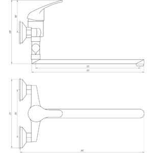 Змішувач для ванни Globus Lux Solly GLSO-0108 - Image 5