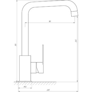 Змішувач для кухні TOPAZ BARTS TB 07423-H36, Шланги TAQ-M1055 - Image 5
