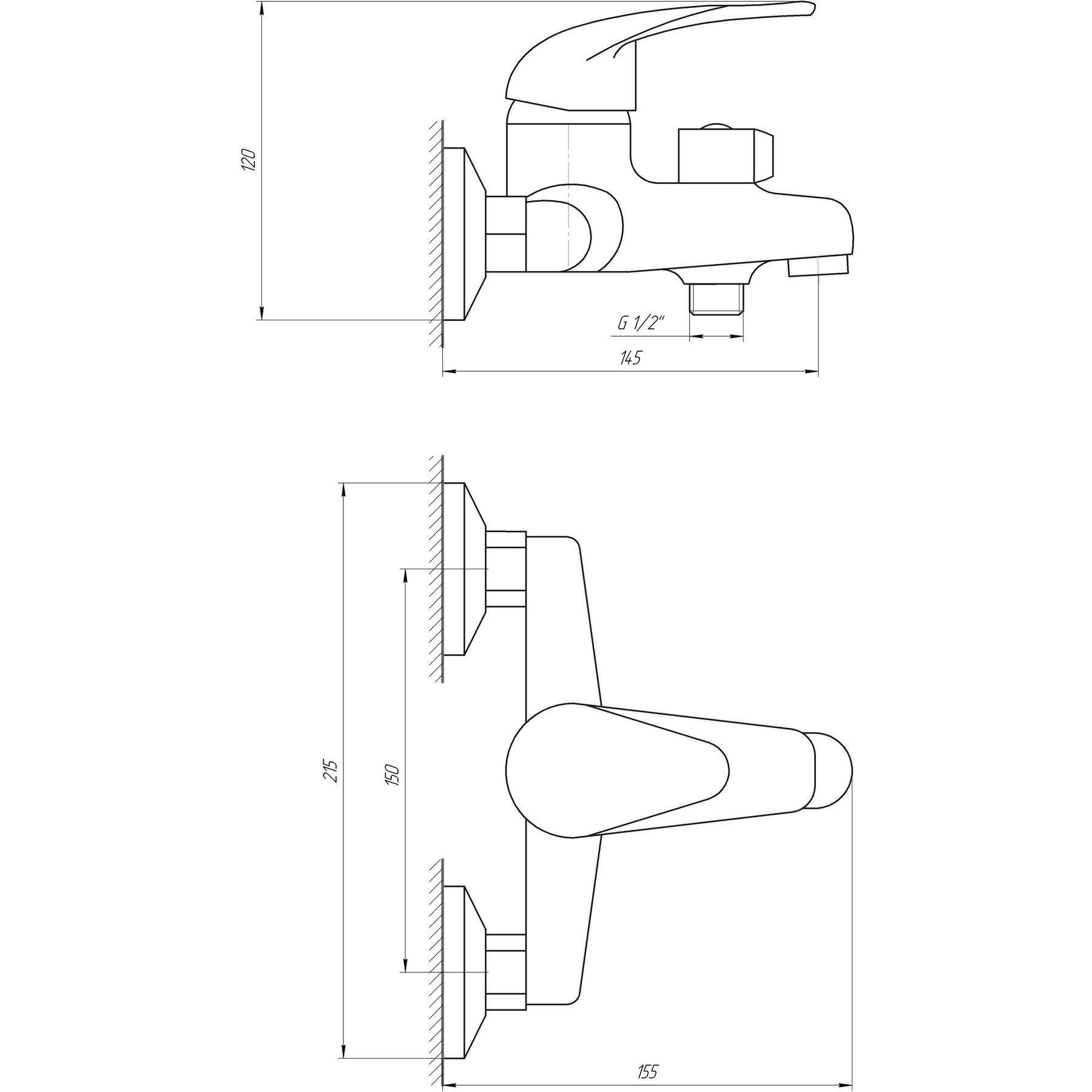 Змішувач для ванни EcoMix ENERGO E-GEZ-102N - Image 5