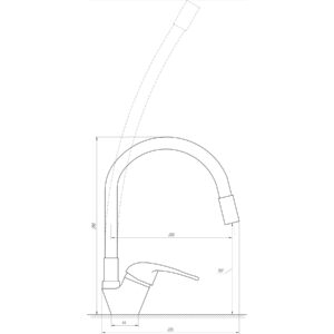 Змішувач для кухні EcoMix ENERGO E-GEZ-203SLR-BLUE - Image 5