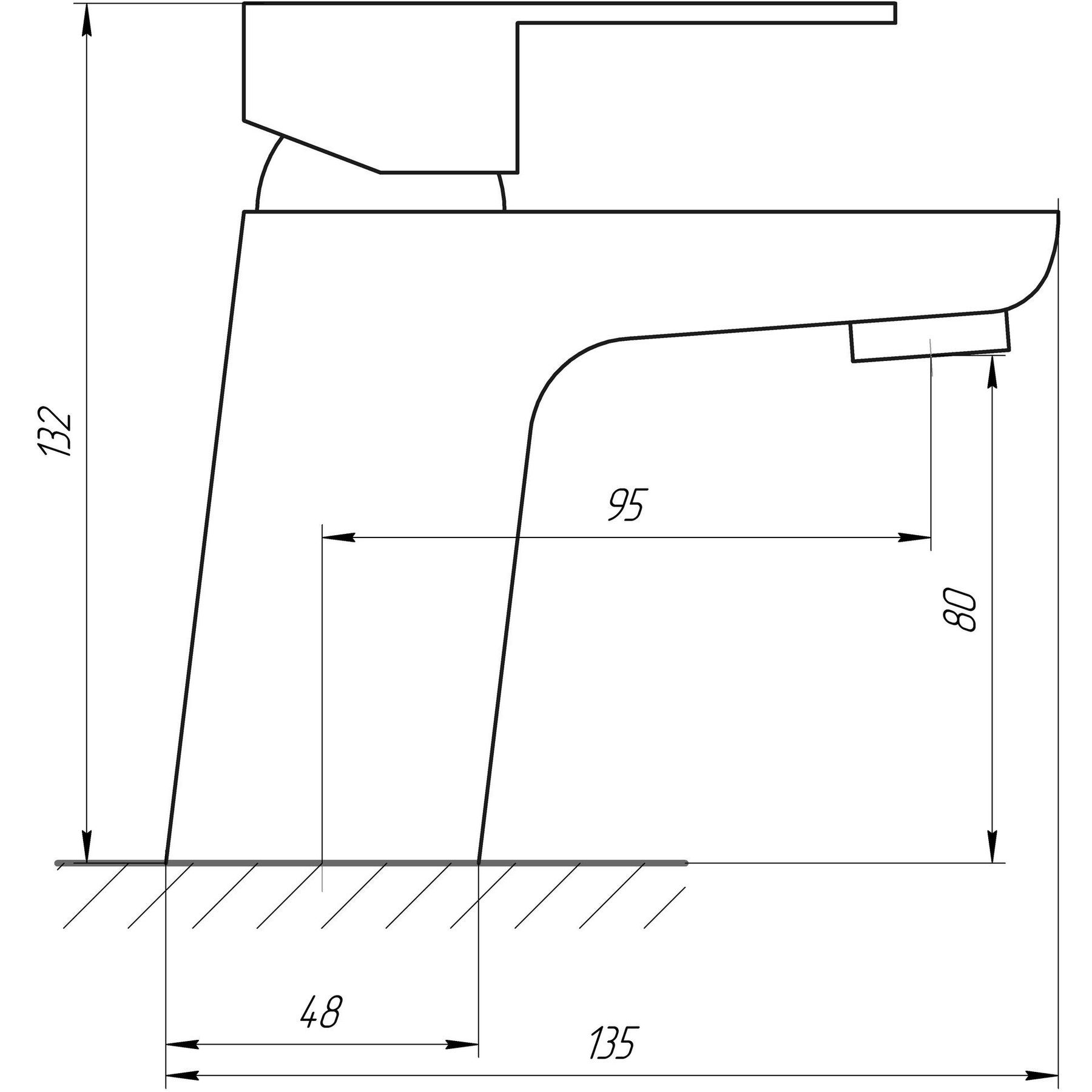 Змішувач для умивальника Globus Lux Milano GLM-0101 - Image 5