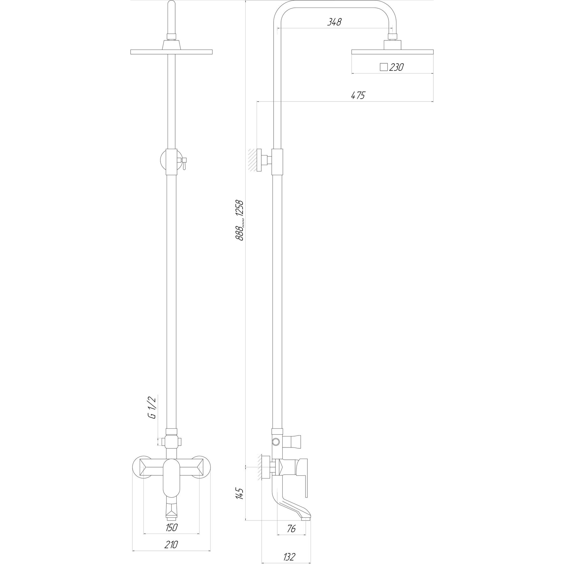 Душова система Globus Lux ONTARIO DS-006A - Image 5