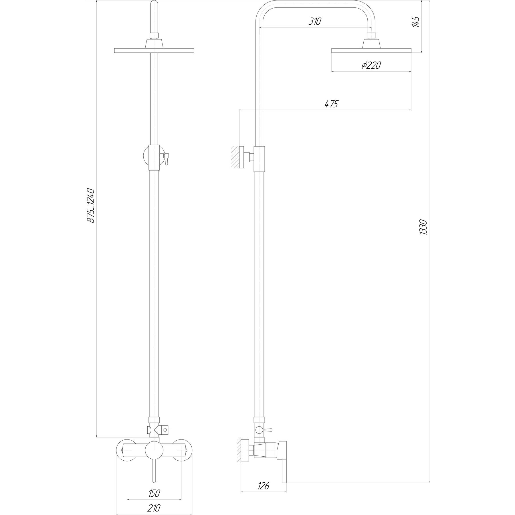 Душова система Globus Lux LAZER DS-007A - Image 5