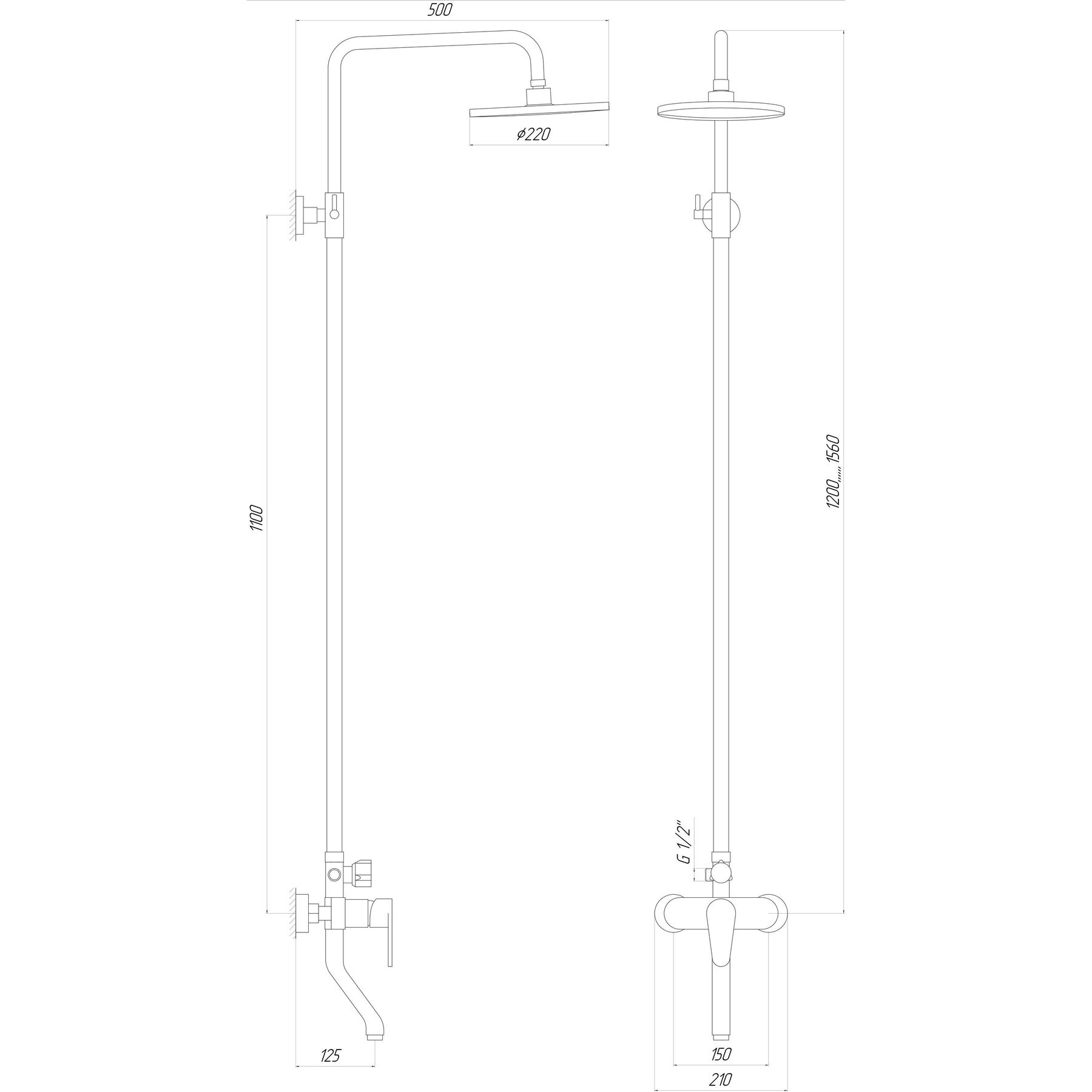 Душова система DOMINO TORINO KIT-VAN-DS0034 - Image 5