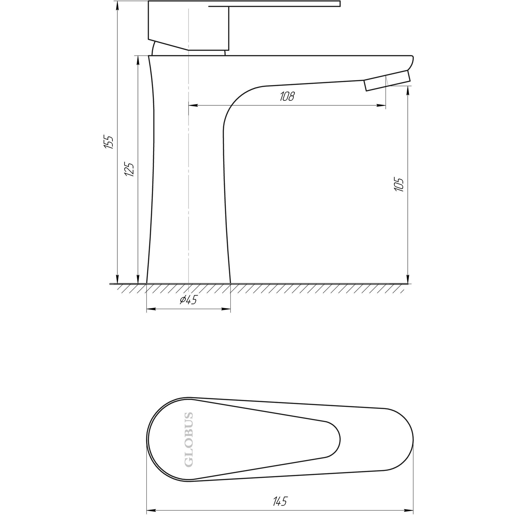 Змішувач для умивальника Globus Lux MAIN SM-101 - Image 5