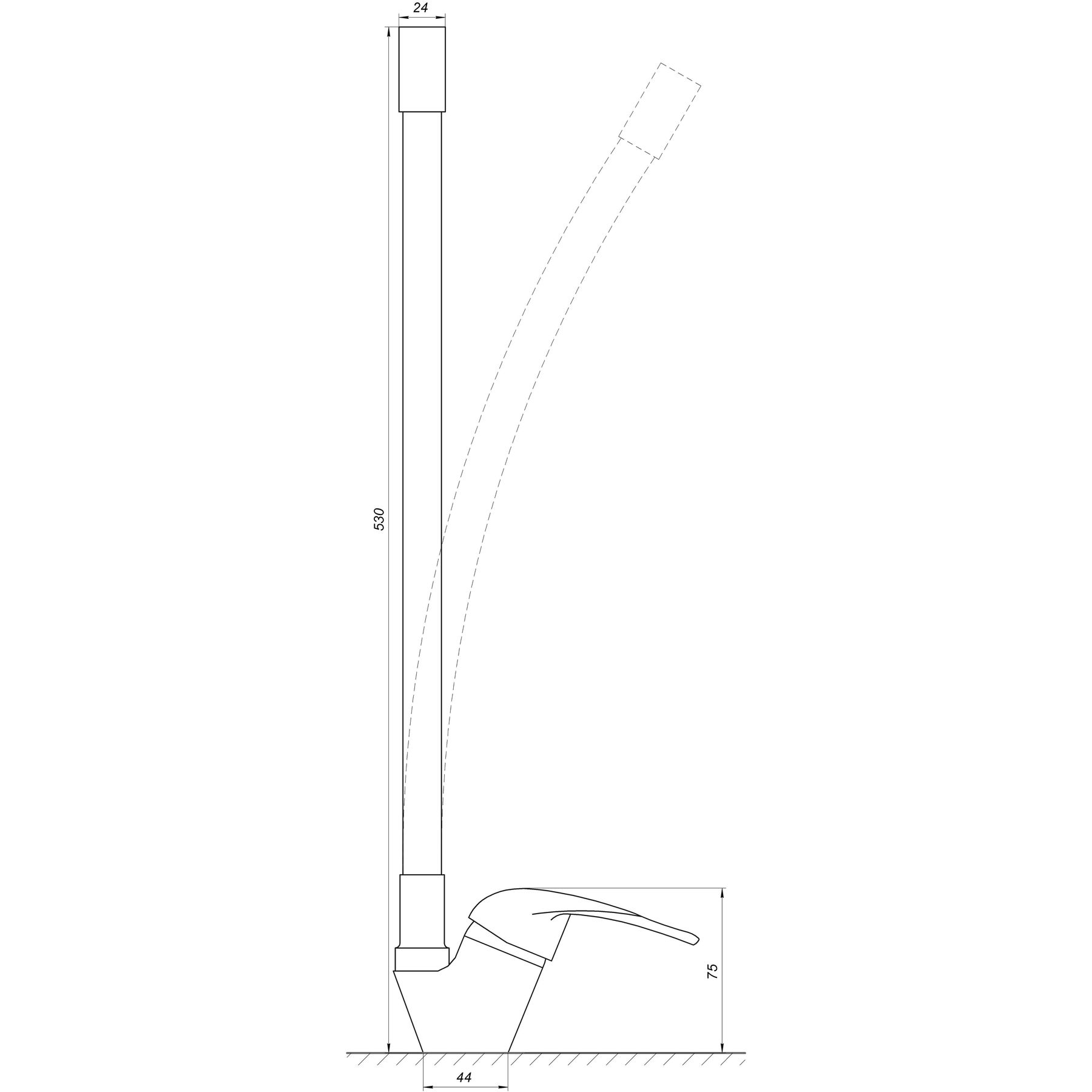 Змішувач для кухні EcoMix ENERGO E-GEZ-203SLR-GRAY - Image 5