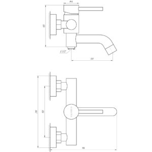 Змішувач для ванни Globus Lux ALPEN SBT1-102L - Image 5