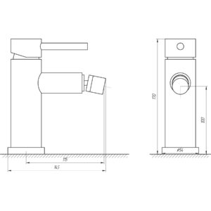 Змішувач для біде Globus Lux ALPEN SBT1-106 - Image 5