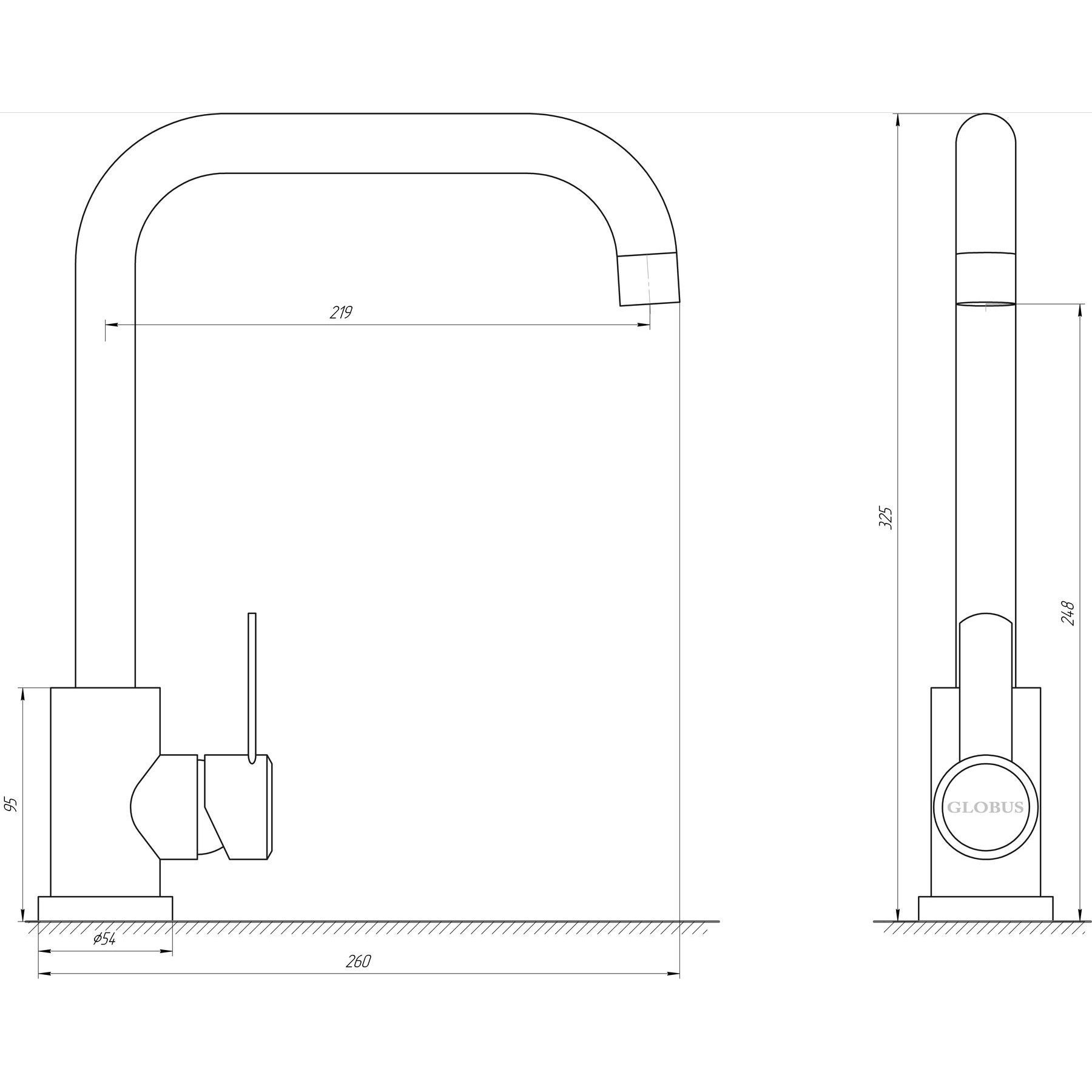Змішувач для кухні Globus Lux WIEN SUS2-203L - Image 5