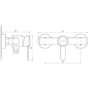 Змішувач для душу Globus Lux WIEN SBT2-105 - Image 5
