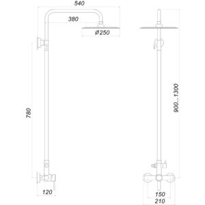 Душова система Globus Lux WIEN SBT2-SH-05 - Image 5