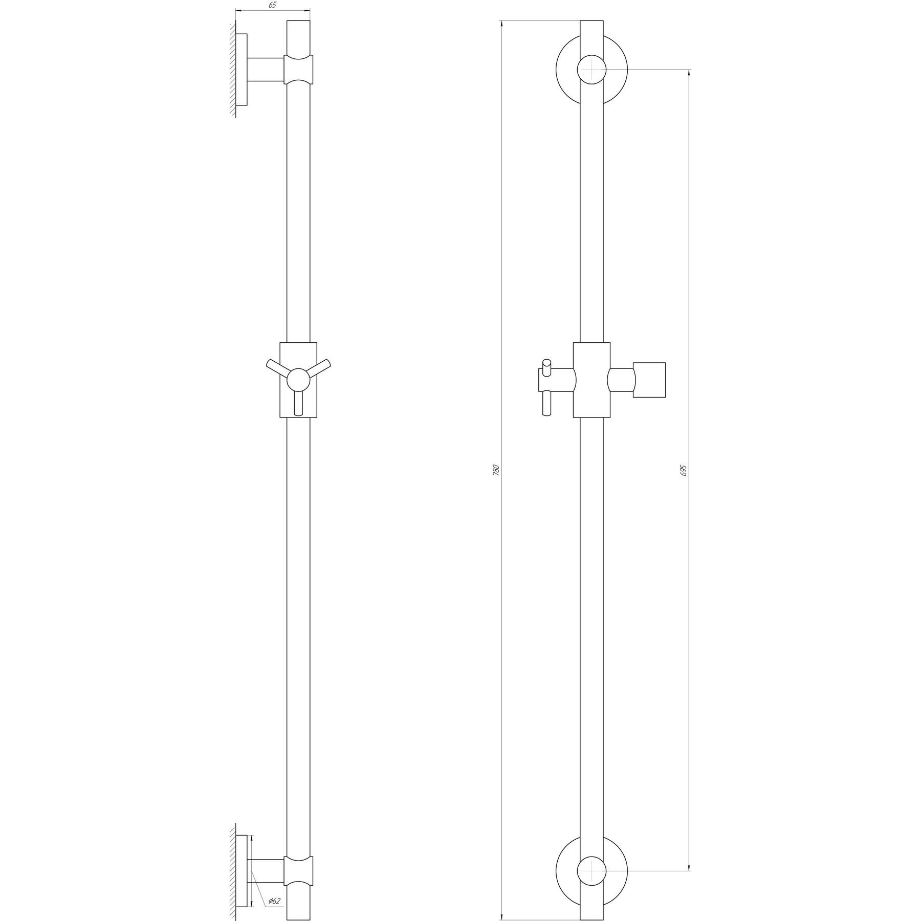 Душова стійка Dishi T1106-C - Image 5