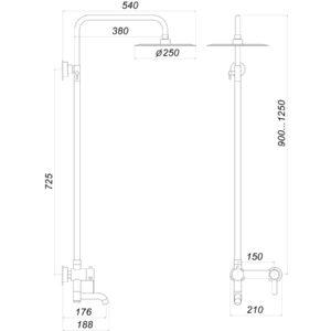 Душова система Globus Lux WIEN SBT2-SH-02 - Image 5
