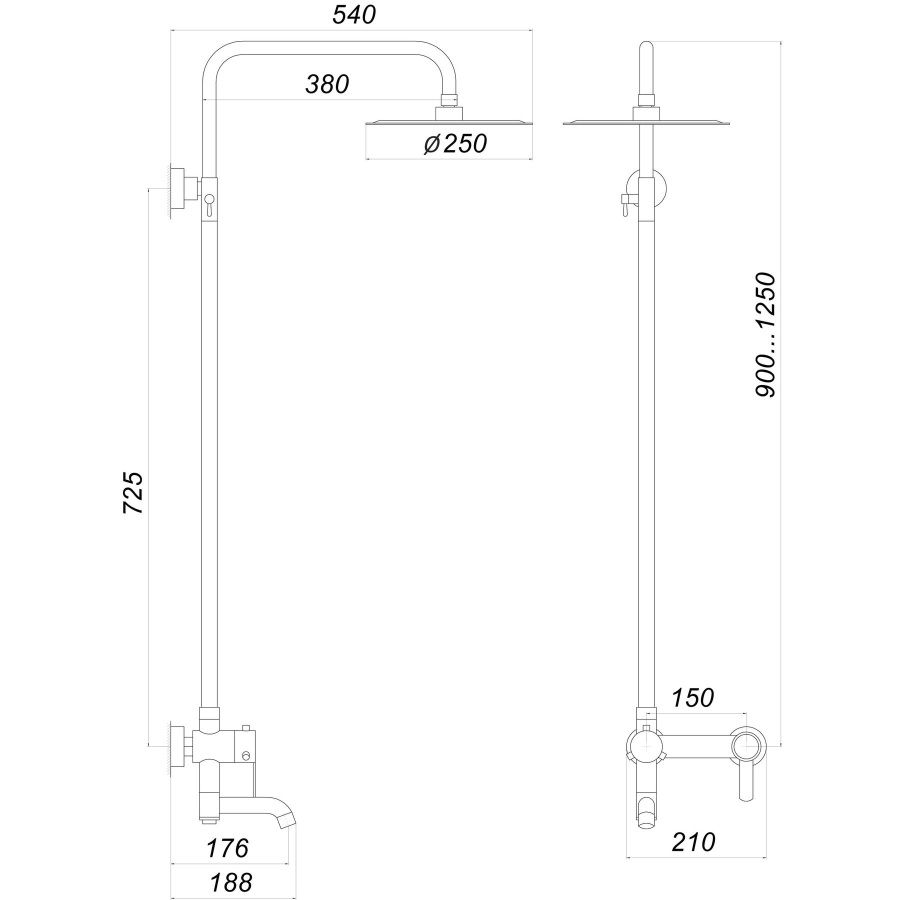 Душова система Globus Lux WIEN SBT2-SH-02 - Image 5
