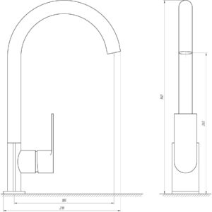 Змішувач для кухні Globus Lux Niagara GLN-0203S - Image 5