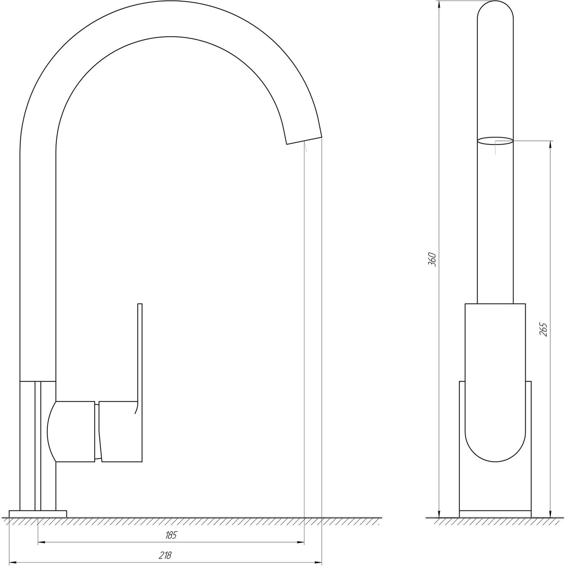 Змішувач для кухні Globus Lux Niagara GLN-0203S - Image 5