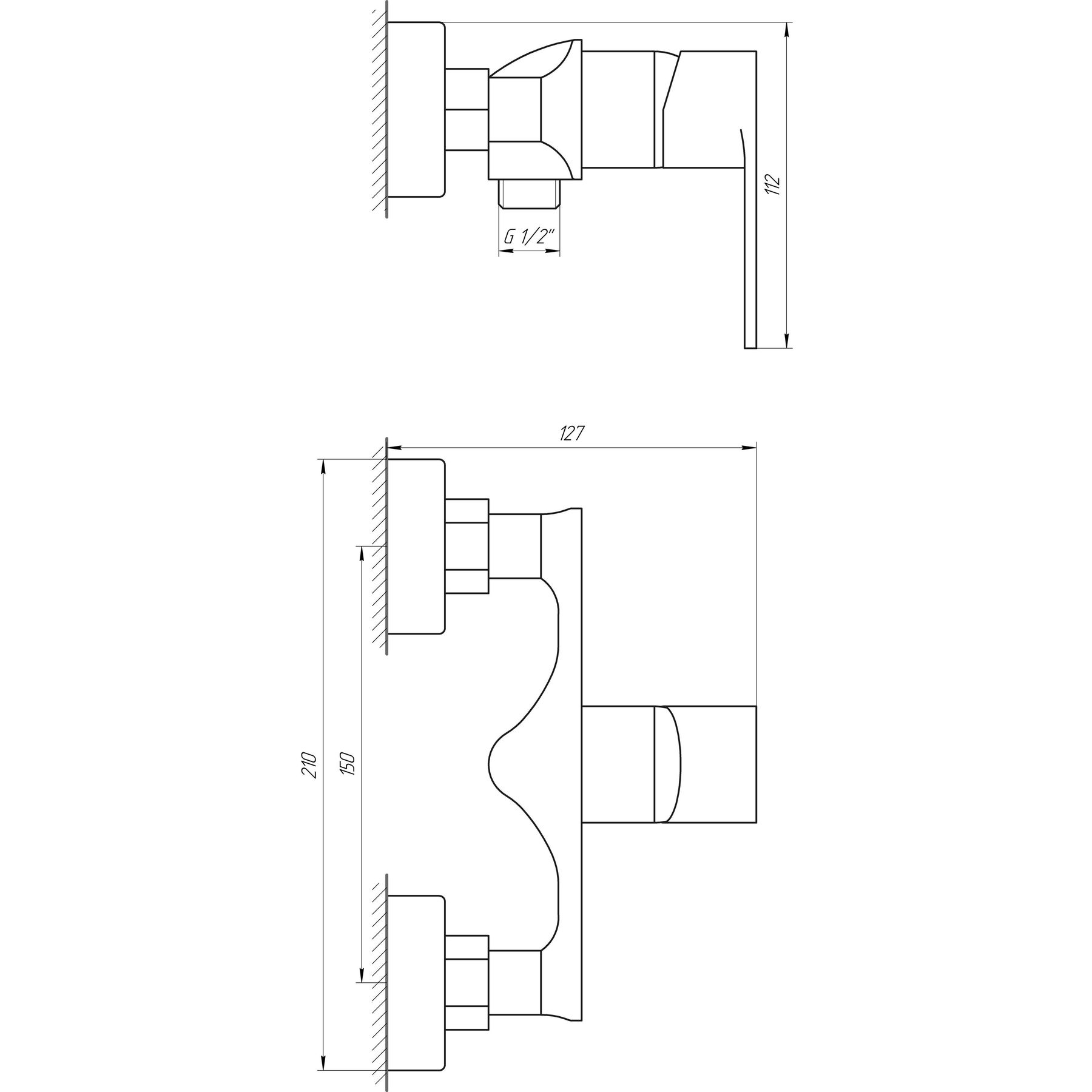 Змішувач для душу Globus Lux Niagara GLN-0105N - Image 5
