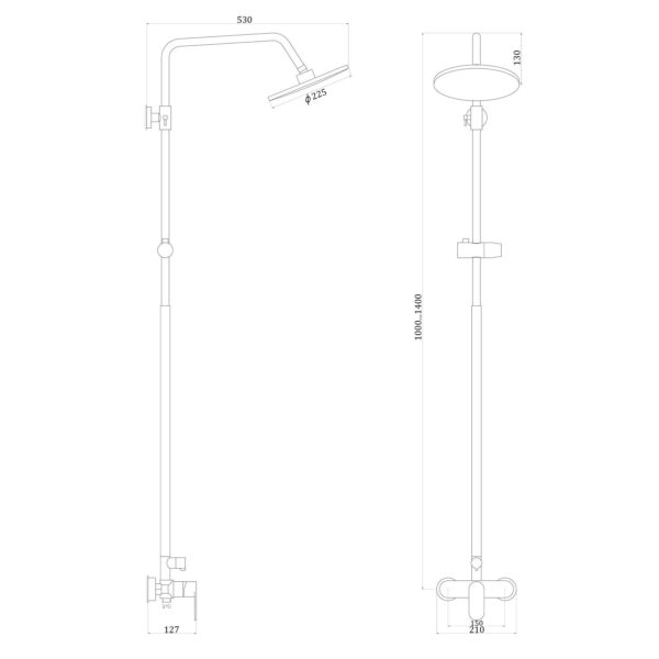 Душова система Globus Lux ONTARIO GLO-0005