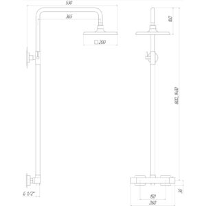 Душова система Globus Lux Termostatic Q GLM-0040T - Image 5