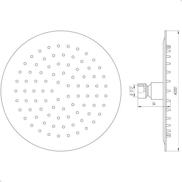 Душова лійка Globus Lux ST-0200-R