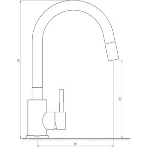 Змішувач для кухні MixMIRA ALPEN MS1-203SG - Image 5