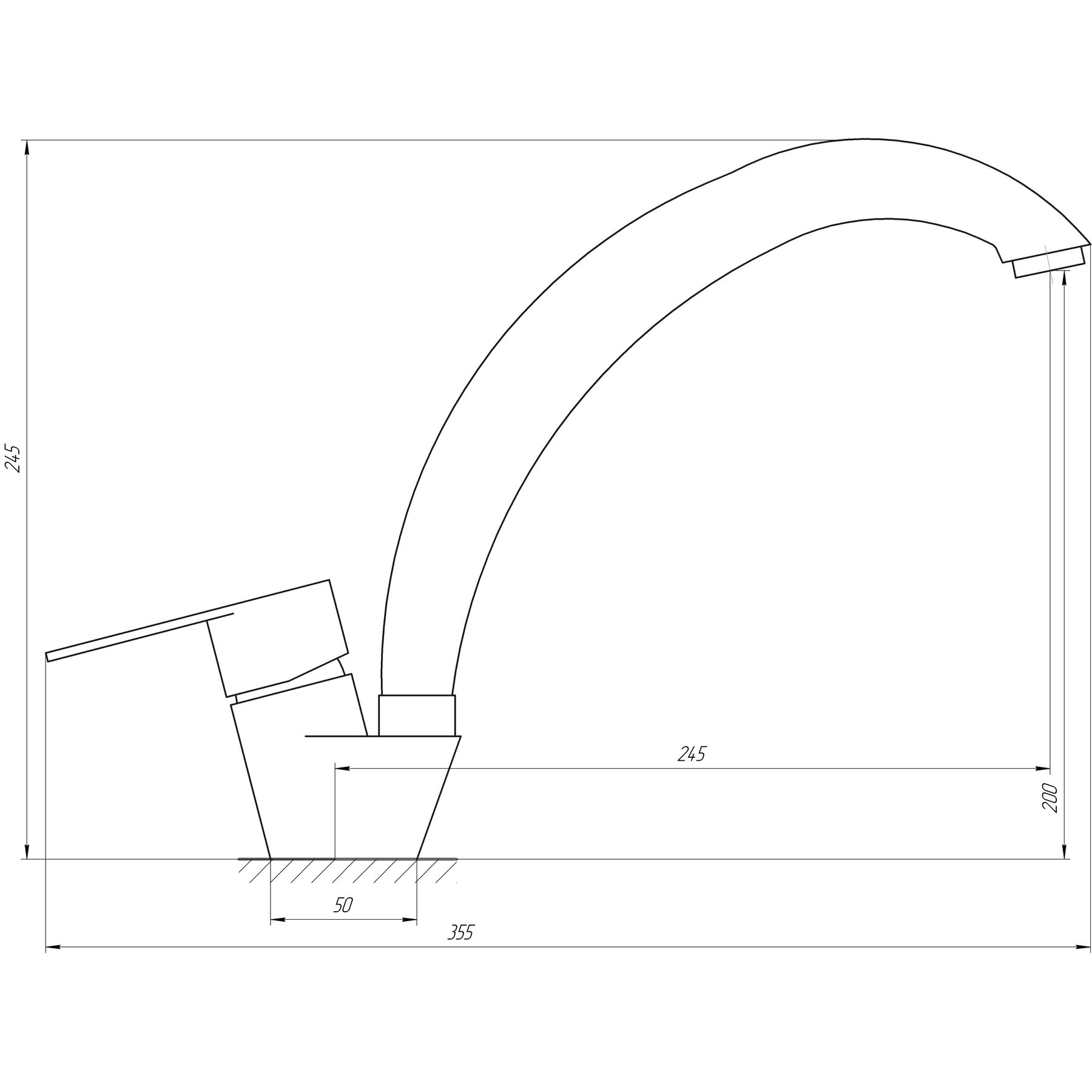 Змішувач для кухні Globus Lux MAIN SM-203S - Image 5