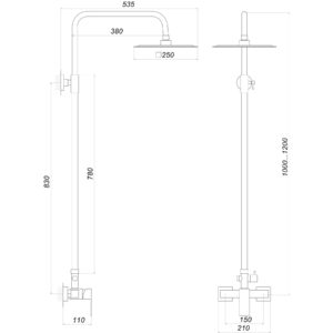 Душова система Globus Lux SICILIA SBQ-SH-105 - Image 5