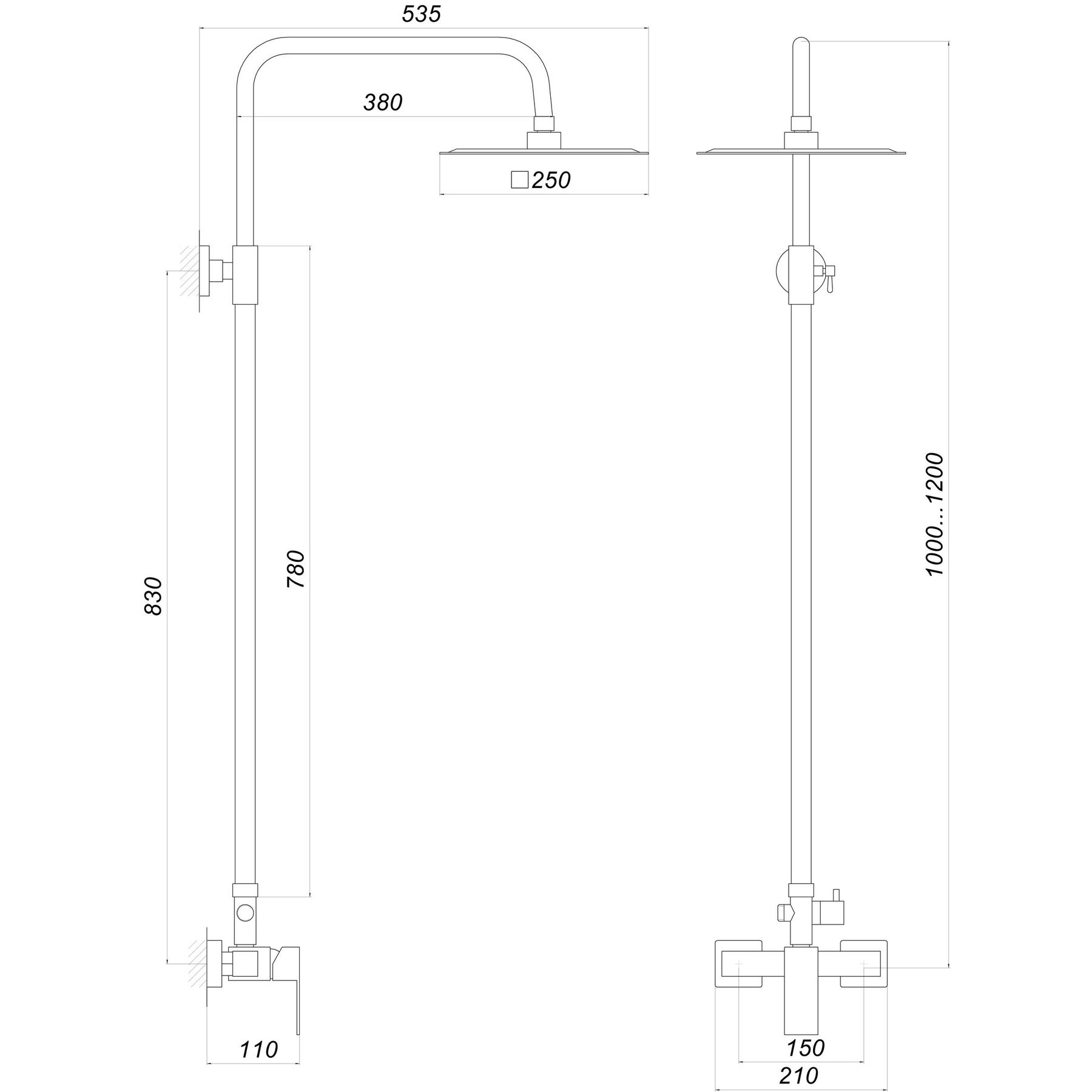 Душова система Globus Lux SICILIA SBQ-SH-105 - Image 5