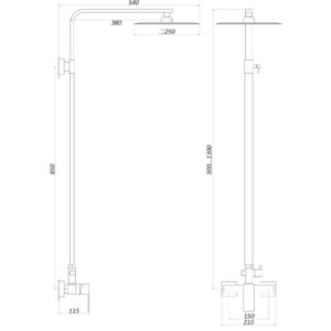 Душова система Globus Lux SICILIA SBQ-SH-125 - Image 5