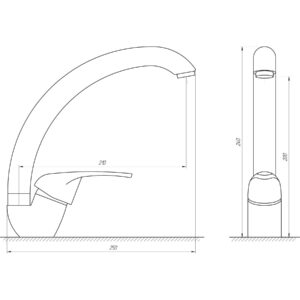 Змішувач для кухні Globus Lux Solly GLSO-0203S-5-TERRA - Image 5